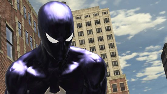 Black Suit Spider-Man in Spider-Man Web of Shadows