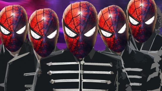 Spider-Man Web of Shadows Peter Parker heads on top of The Black Parade My Chemical Romance band members