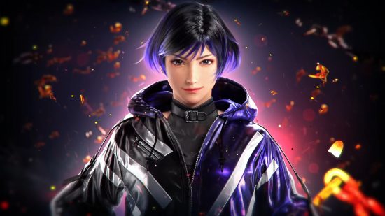 Tekken 8 characters: Reina can be seen with purple and black attire