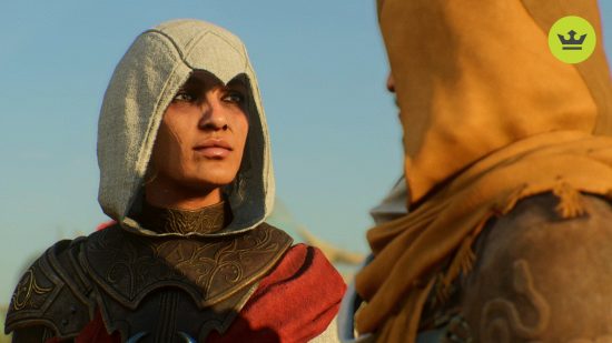 Assassin's Creed Mirage preview: an image of Roshan looking at Basim