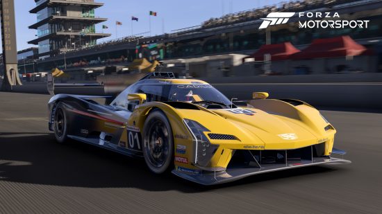 Best Xbox Game Pass games: A black and yellow super car in Forza Motorsport.