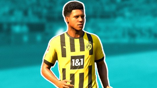 FC 24 Adeyemi rating: an image of the Borussia Dortmund player in FIFA 23