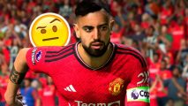 FC 24 cheapest players: An image of Bruno Fernandes from Manchester United