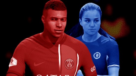 FC 24 legendary squad battles tips: an image of two players from PSG and Chelsea