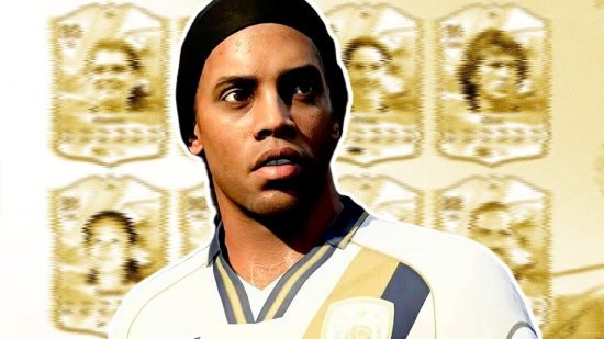FC 24 new icons ratings: an image of Ronaldinho from FIFA