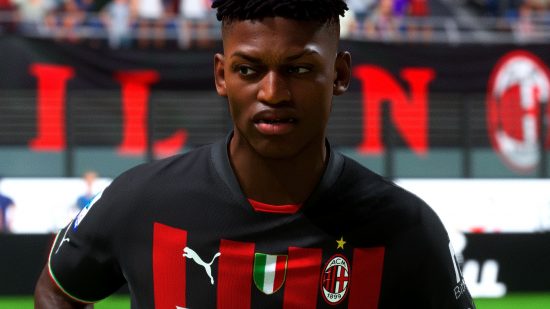 FC 24 Rapid PlayStyle Plus players: an image of AC Milan's Rafeal Leao from FIFA 23