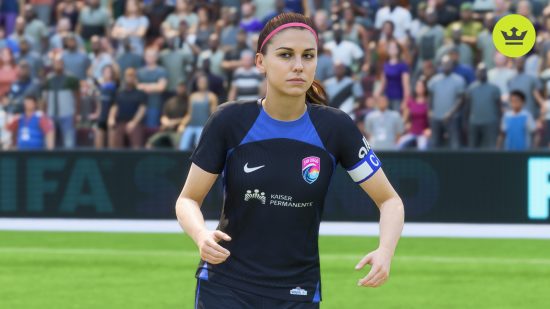 FC 24 women's ratings: Alex Morgan wearing the blues of San Diego Wave