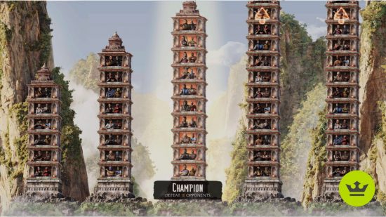 Mortal Kombat 1 Towers: The Champion Tower in the menu.