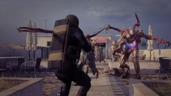 MW3 Zombies: The Mimic zombie type attacking a player.