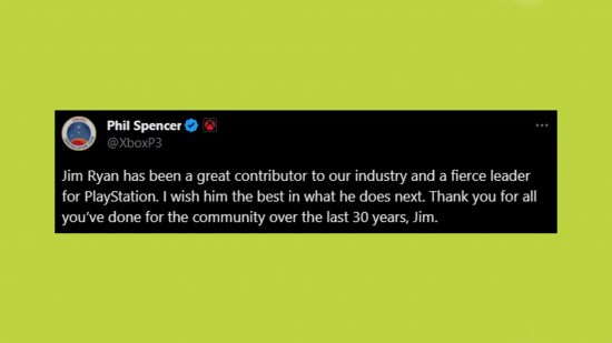 PlayStation Jim Ryan retirement: a statement from Phil Spencer