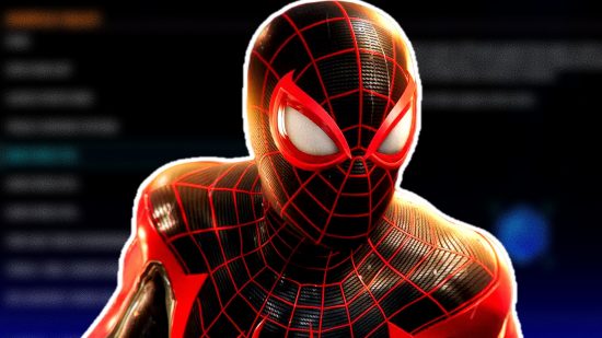 Spider-Man 2 accessibility features missing: an image of Miles Morales on a menu