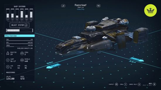 Starfield best ships: Razorleaf