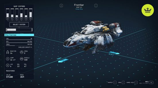 Starfield free ships: Frontier