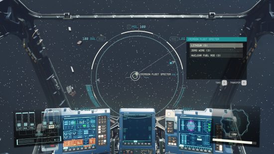 Starfield loot destroyed ships: loot UI