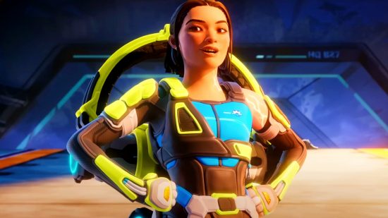 Apex Legends crossprogression restrictions PS5: an image of Conduit with her hands on her hips