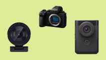 Best camera for streaming: image shows a selection of three top notch cameras.