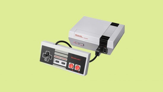 Best retro games consoles: the Nintendo Classic Mini and its controller.