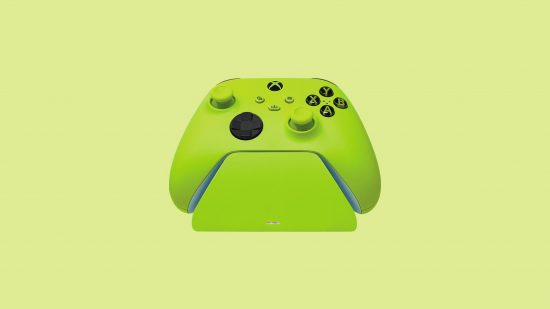 Best Xbox controller chargers: Razer Universal Quick Charging Stand in front of a green background