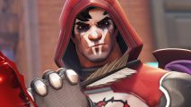 Free PS5 games: a man wearing a red hood with white face paint