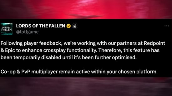 Lords of the Fallen crossplay update