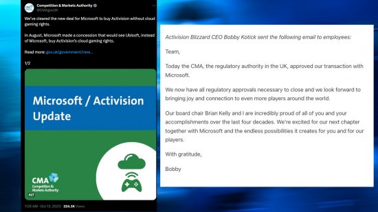 Call of Duty Microsoft Activision CMA deal