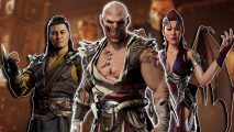 Mortal Kombat 1 tier list: From left to right, Shang Tsung, Baraka, and Nitara posing, ready for combat.