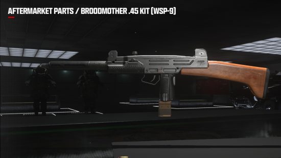 MW3 Aftermarket Parts: The Broodmother 0.45 Kit for the WSP-9 SMG.