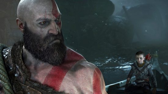 PS5 exclusives: Kratos and Atreus on a boat in God of War