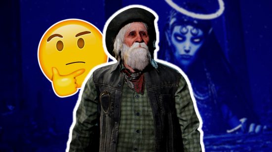 Remnant 2 DLC: an image of an old man with a thinking emoji