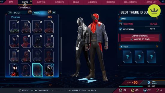 Spider-Man 2 PS5 suits: Best There Is Suit in Spider-Man 2 PS5