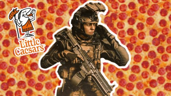 Warzone Little Ceasers skin: an operator from MW3 on Pizza