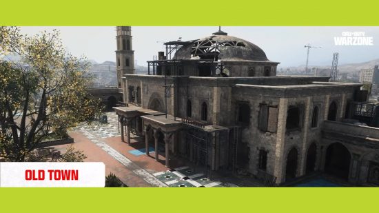 Warzone Urzikstan new map: A large building with a domed roof in Old Town.
