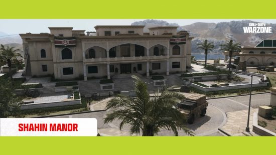 Warzone Urzikstan new map: A view of Shahin Manor from outside.