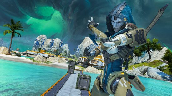 Best PS4 Games: Apex Legends's Ash stands with her pet mouse on her shoulder