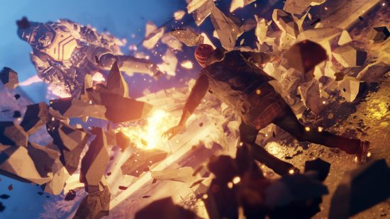 Best PS4 games: Delsin using concrete powers in Infamous Second Son