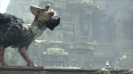 Best PS4 games: A monster walks beside a human in The Last Guardian