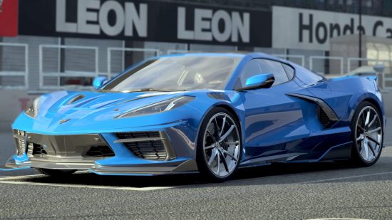 Best Xbox games: a blue supercar in Forza Motorsport