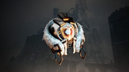 Destiny 2 Warlord's Ruin: The new Exotic Ghost that can be earned in the Warlord's Ruin dungeon, with a visor and fur coat features.