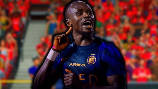 FC 24 FC Pro Open promo players upgrades: an image of Mane celebrating from his promo card