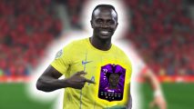 FC 24 FC Pro players: an image of Mane and a mock-up FUT card