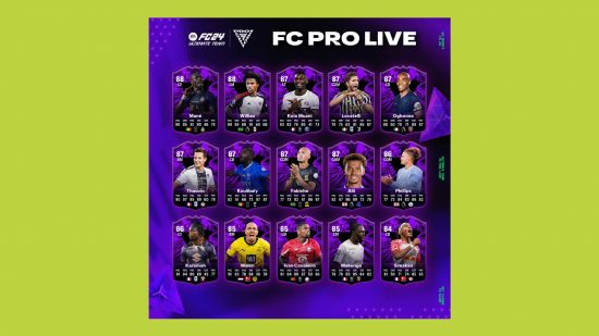 Fc 24 FC Pro players: all the cards coming at the start of the tournament