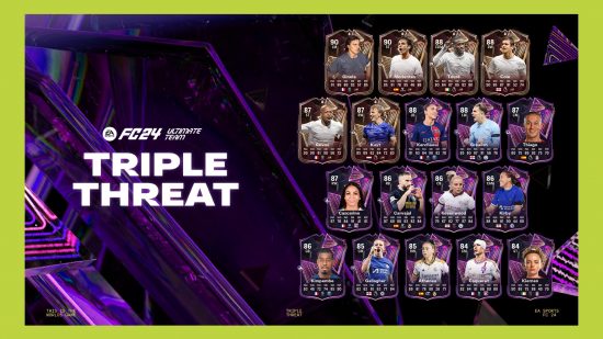 FC 24 Triple Threat Yaya Toure: an image of all the promo cards available