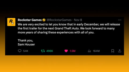 GTA 6 reveal twitter rockstar games