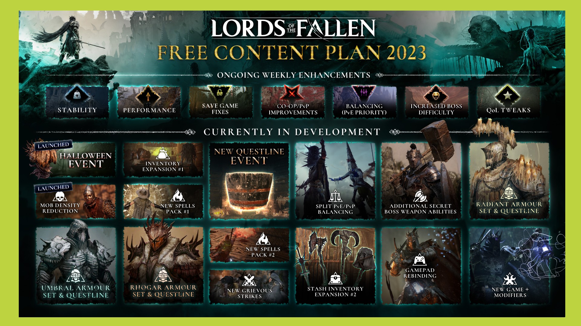 Lords of the Fallen gets packed content roadmap for rest of 2023