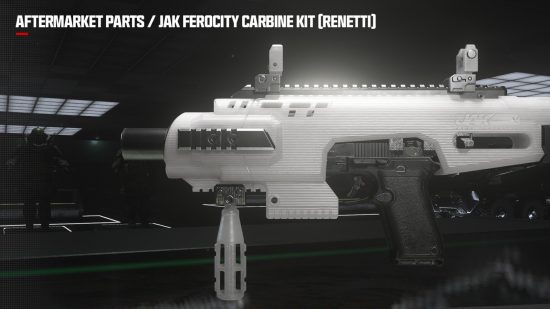 MW3 Aftermarket Parts: The JAK Ferocity Carbine Kit on the Renetti handgun.