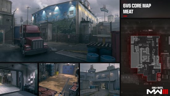 MW3 multiplayer Season 1: An overview of the Meat map.