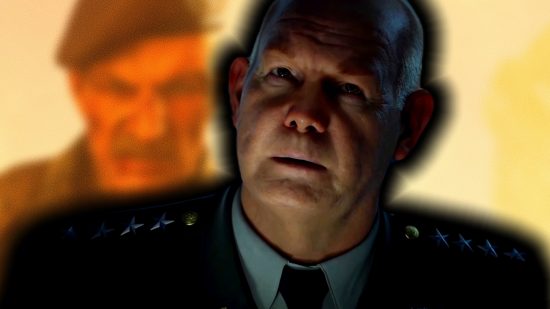 MW3 Rust easter egg Shepherd skull: General Shepherd from Modern Warfare 3, moments before death