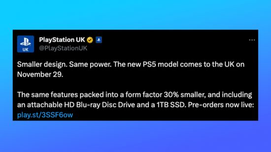 PS5 Slim UK release date