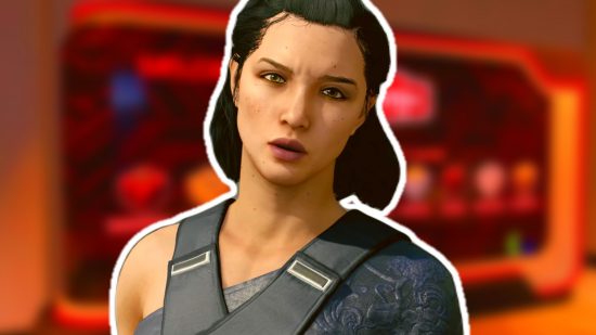 Starfield update November 2023: an image of Andreja looking confused