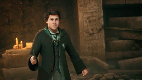 Best RPG Games: An image of a wizard in Hogwarts Legacy. 